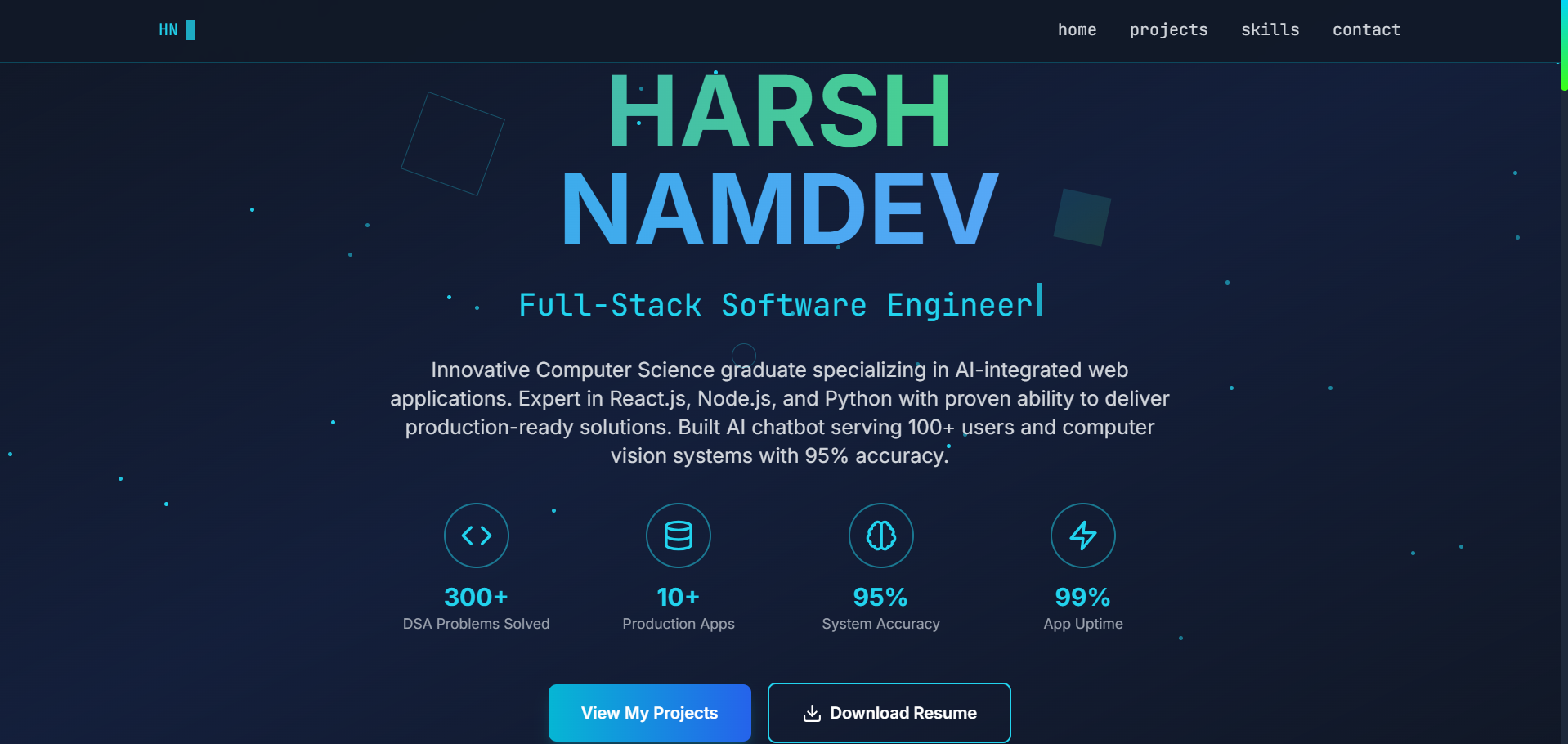 Interactive Portfolio Website